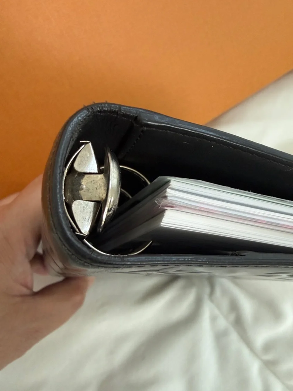 Louis Vuitton Monogram Vernis Agenda MM - Noir Magnetique Authentic